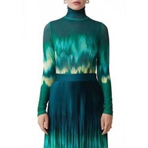 NEW SUNCOO maury long sleeve top in green